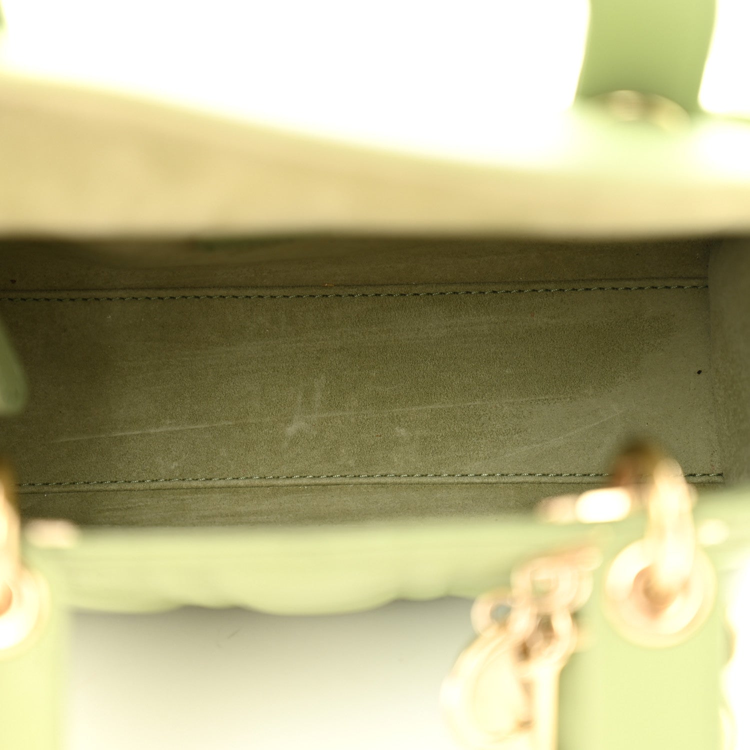 Christian Dior Lambskin Cannage Small My ABCDior Lady Dior Green 5 of 12
