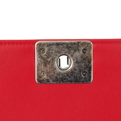 Chanel Calfskin Quilted Medium Boy Flap Red 4 of 8