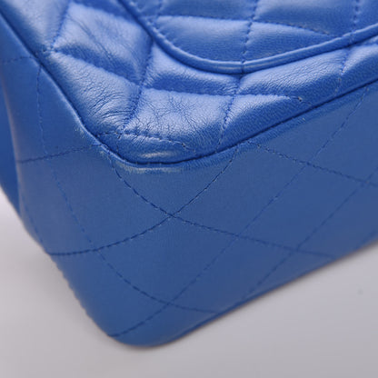 Chanel Lambskin Quilted Mini Rectangular Flap Blue 13 of 18