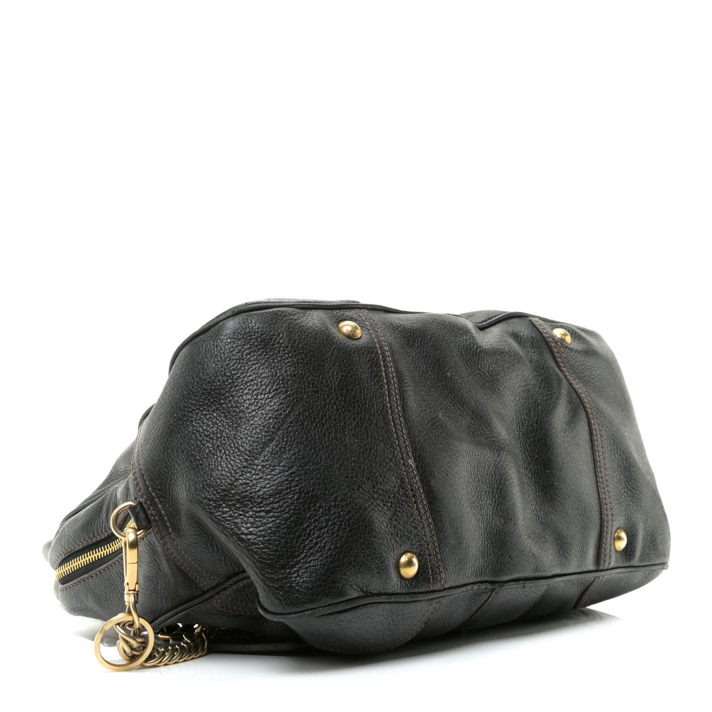 Cervo Large Animalier Satchel Black