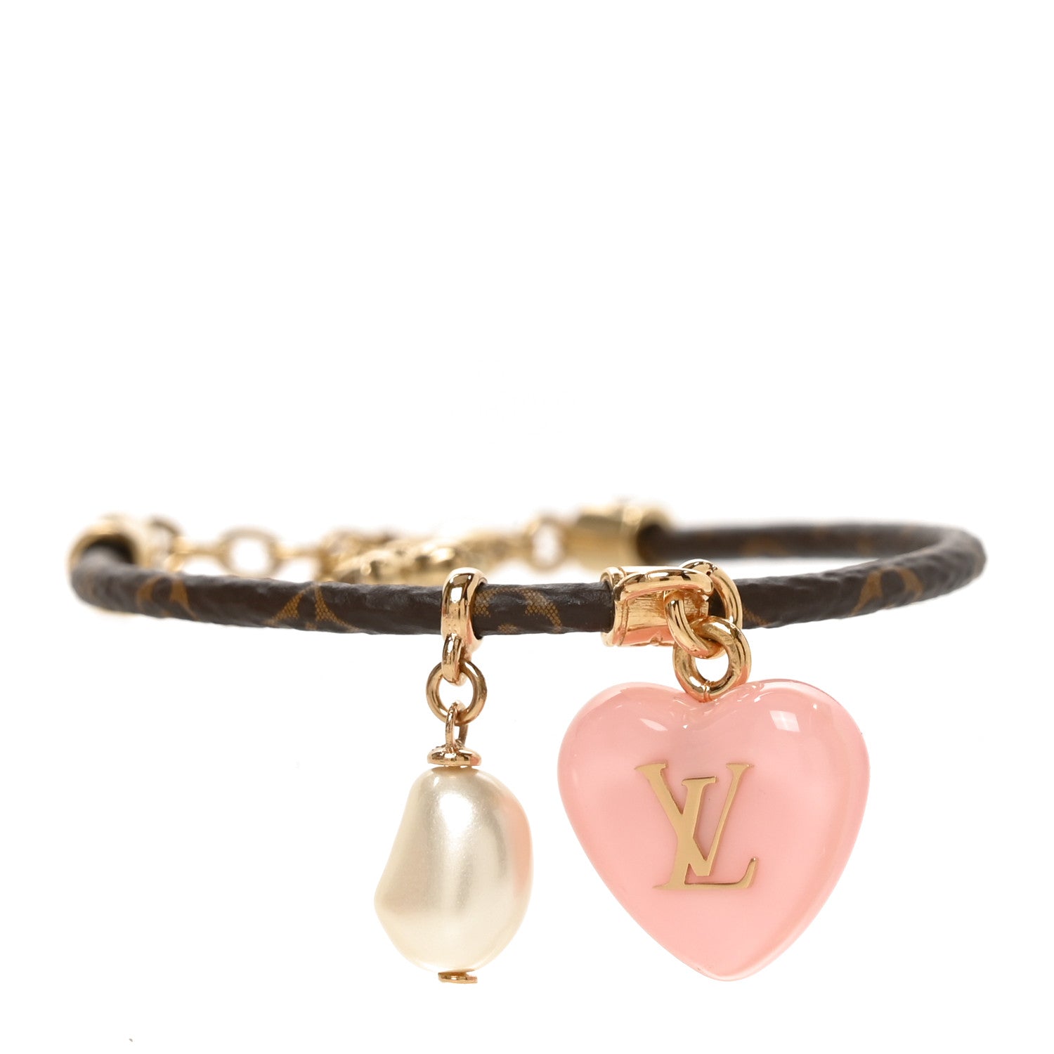 Louis Vuitton Monogram LV Sweetheart Bracelet Pink 1 of 6