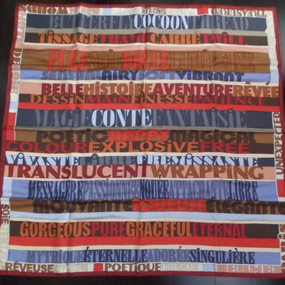 Hermes Silk Mots De Soie Scarf 90 1 of 7