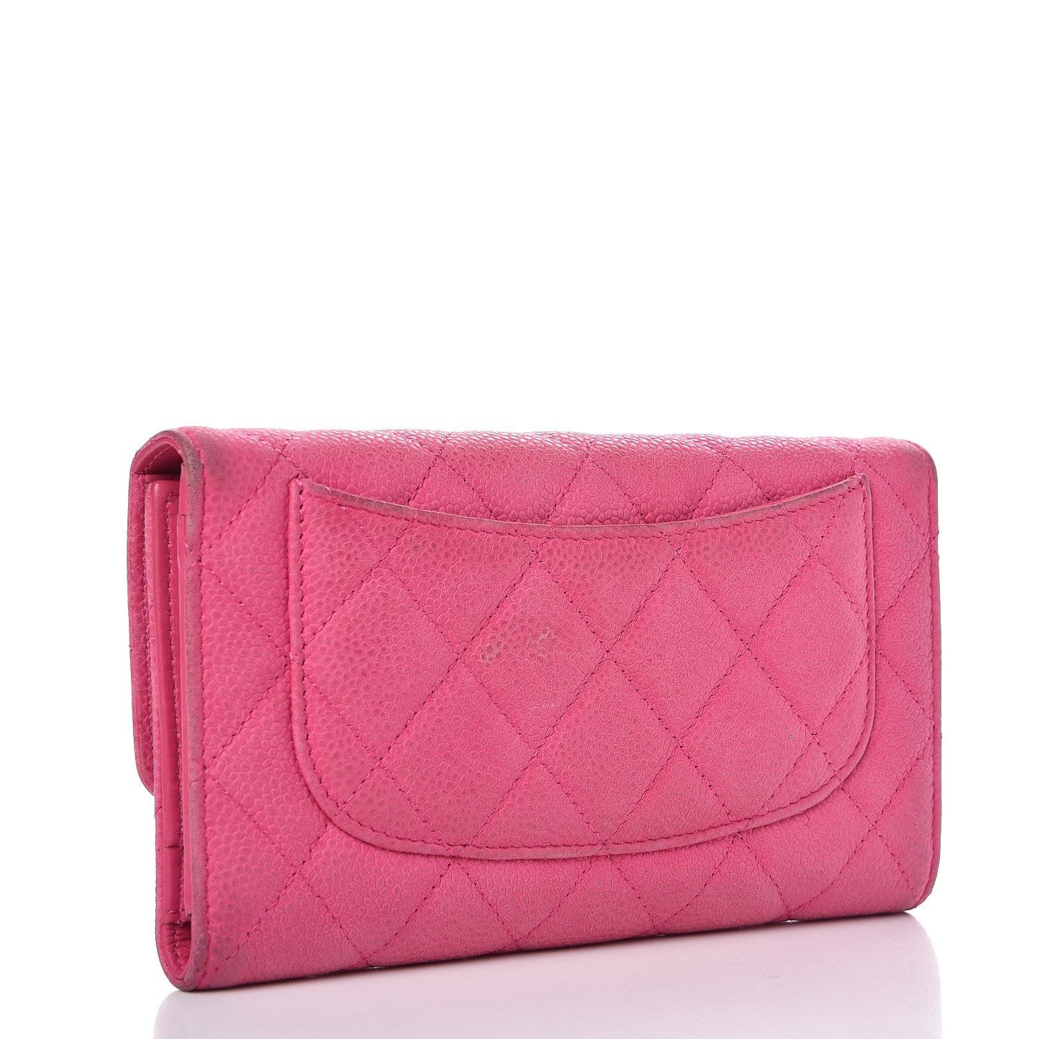 Chanel Iridescent Caviar Quilted Large Flap Wallet Pink 3 of 18