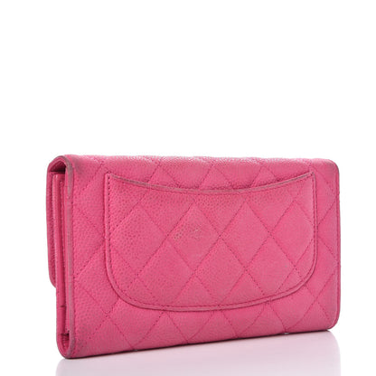 Chanel Iridescent Caviar Quilted Large Flap Wallet Pink 3 of 18