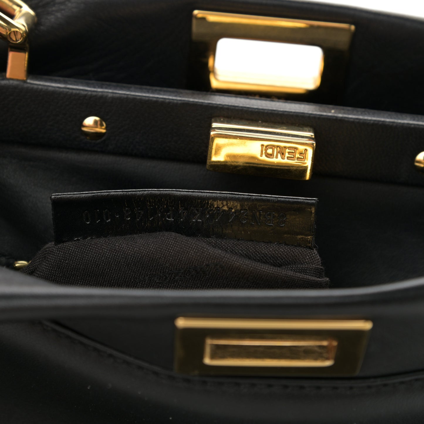 Nappa Mini Peekaboo Iconic Satchel Black