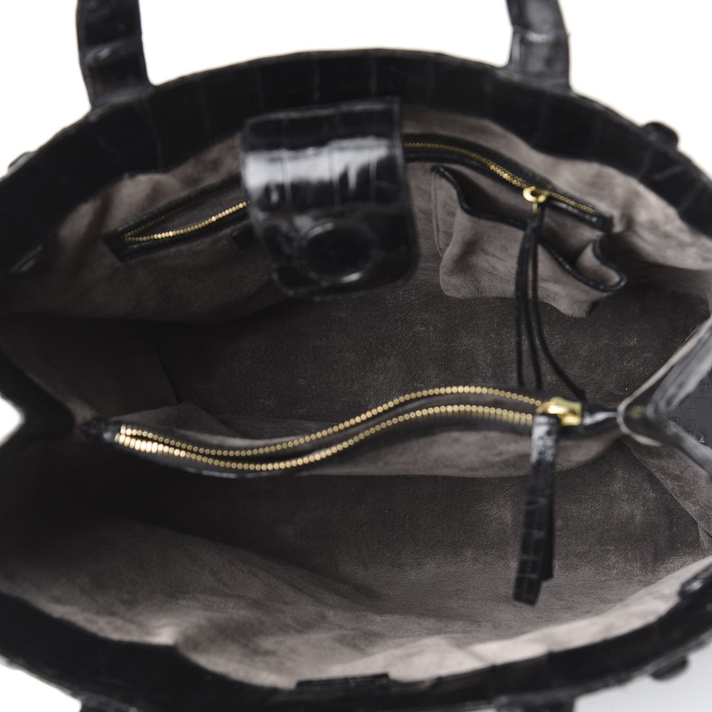 Crocodile Tote Black