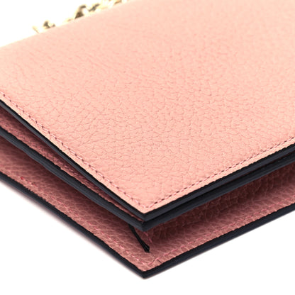 Gucci Dollar Calfskin Medium Betty Chain Wallet Soft Pink 7 of 8