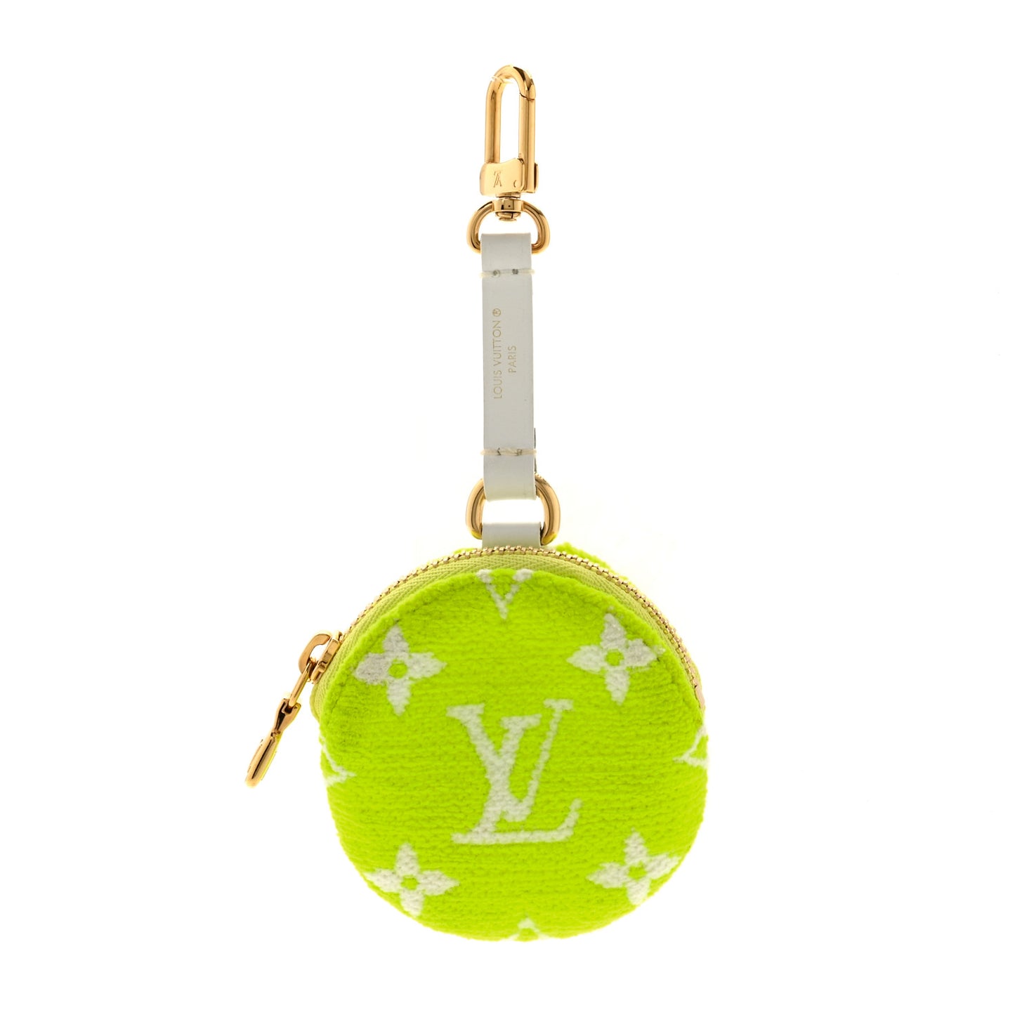 Fabric LV Match Ellipse BB Round Coin Purse Yellow