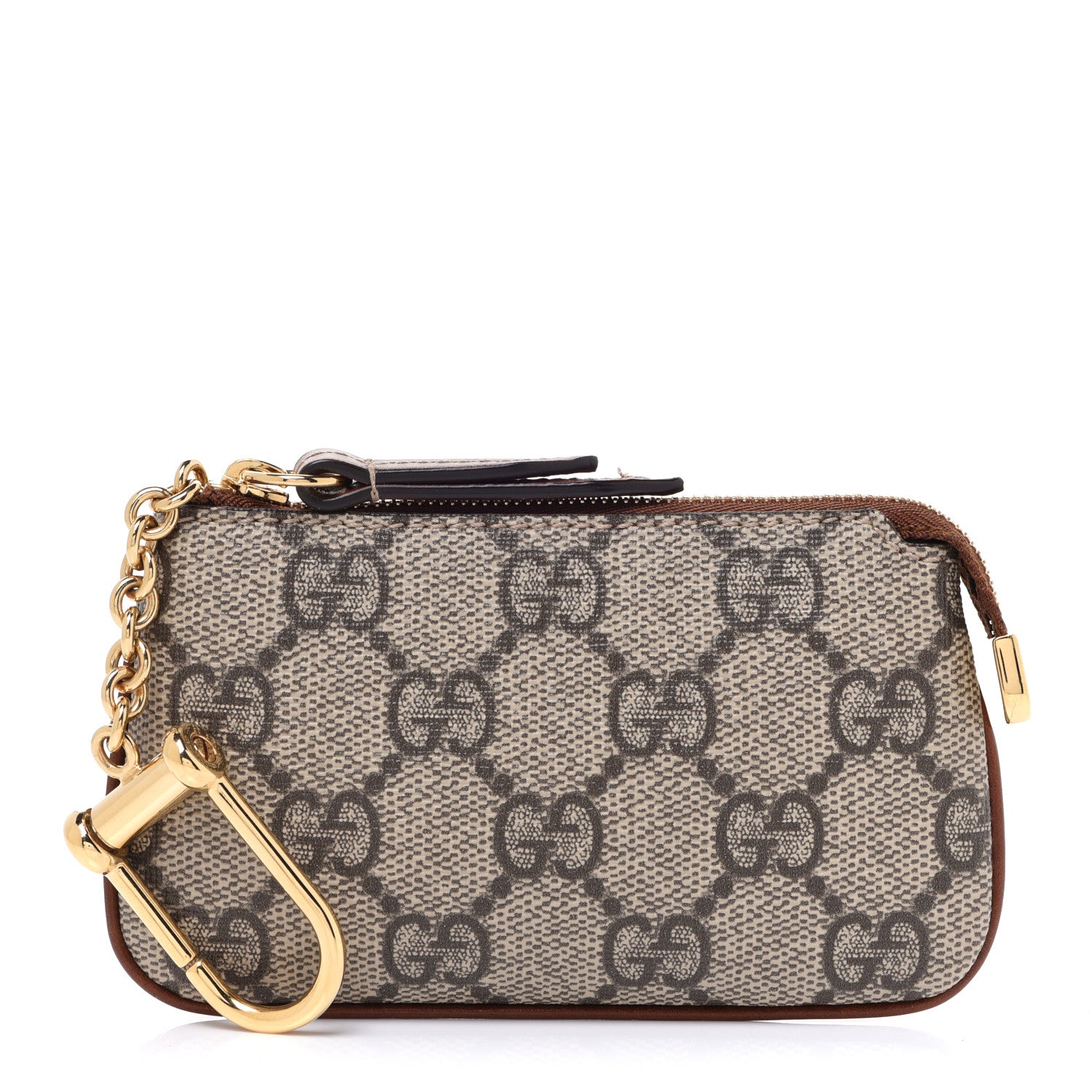 Gucci GG Supreme Monogram Key Case Brown 1 of 8