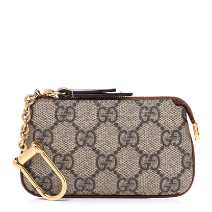 Gucci GG Supreme Monogram Key Case Brown 1 of 8