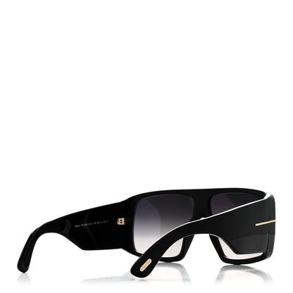 Tom Ford Raven Square Sunglasses TF1036 Black Black 4 of 7