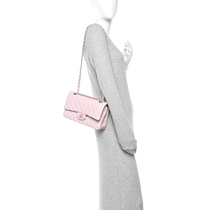 Chanel Caviar Quilted Medium Double Flap Light Pink 2 of 11