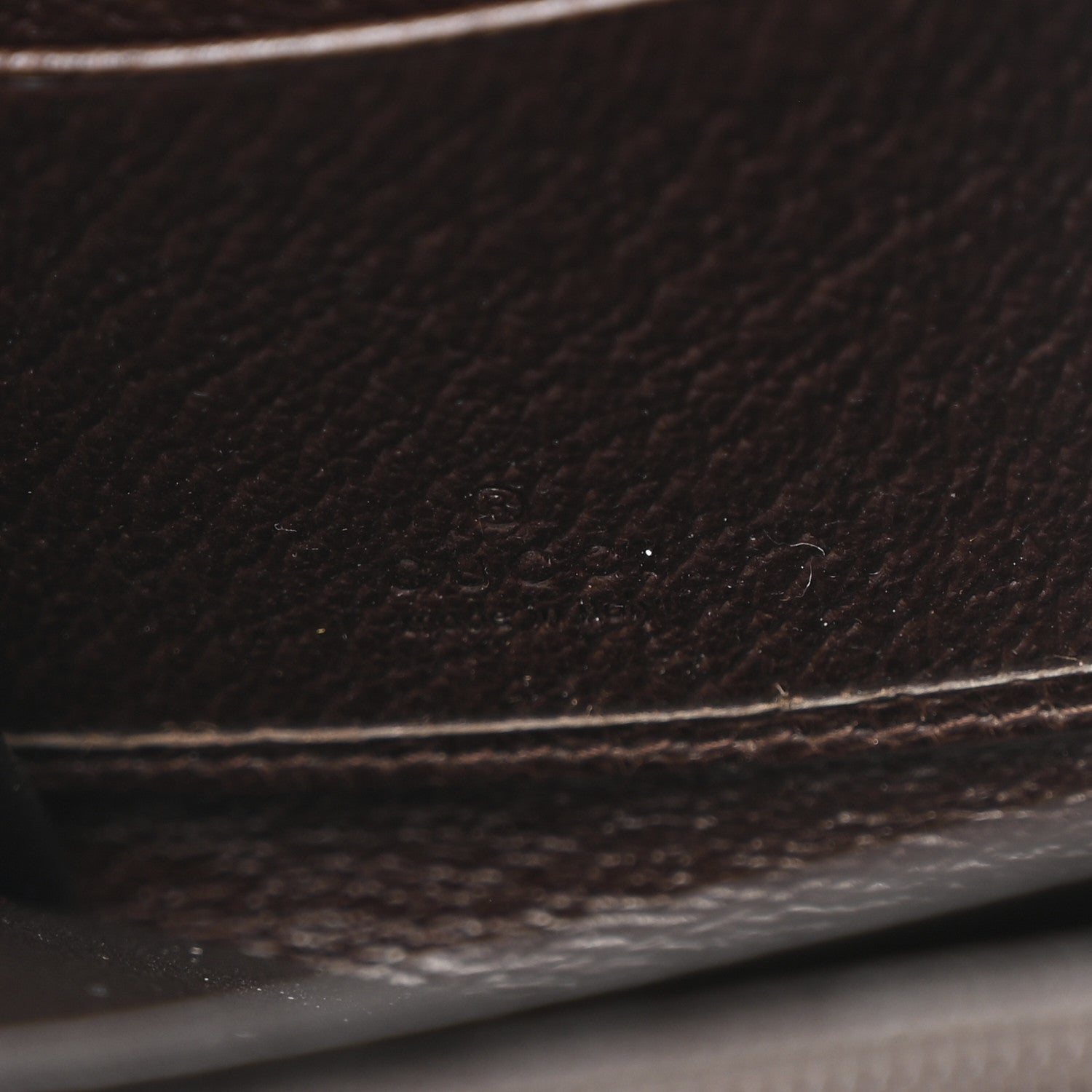 Gucci Monogram Metal Bar Zip Around Wallet Dark Brown 8 of 9
