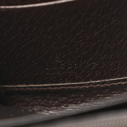 Gucci Monogram Metal Bar Zip Around Wallet Dark Brown 8 of 9