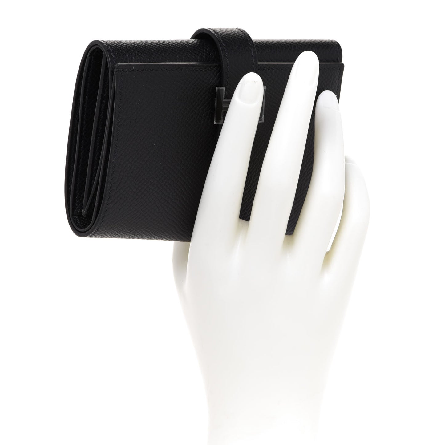 Epsom Tri-Fold Compact Monochrome Bearn Wallet Black