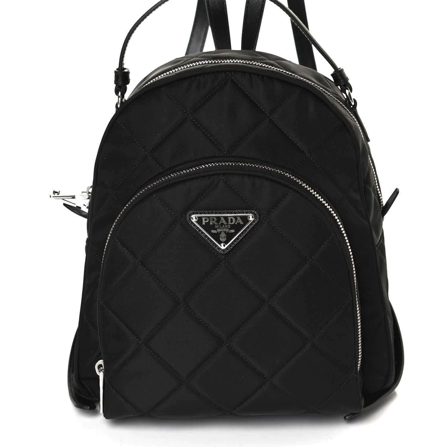 Prada Nylon Tessuto Impuntu Quilted Backpack Black 8 of 14