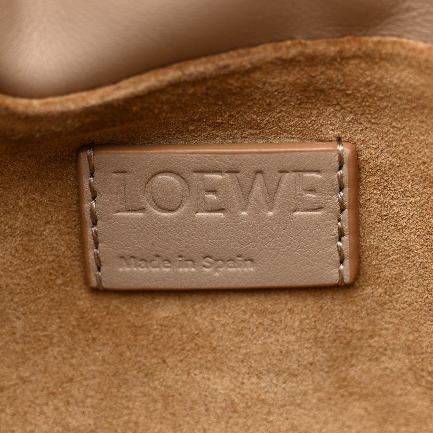 Loewe Calfskin Mini Flamenco Knot Clutch Sand 6 of 10
