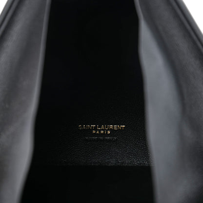 Saint Laurent Lambskin Pyramid Clutch Black 7 of 11