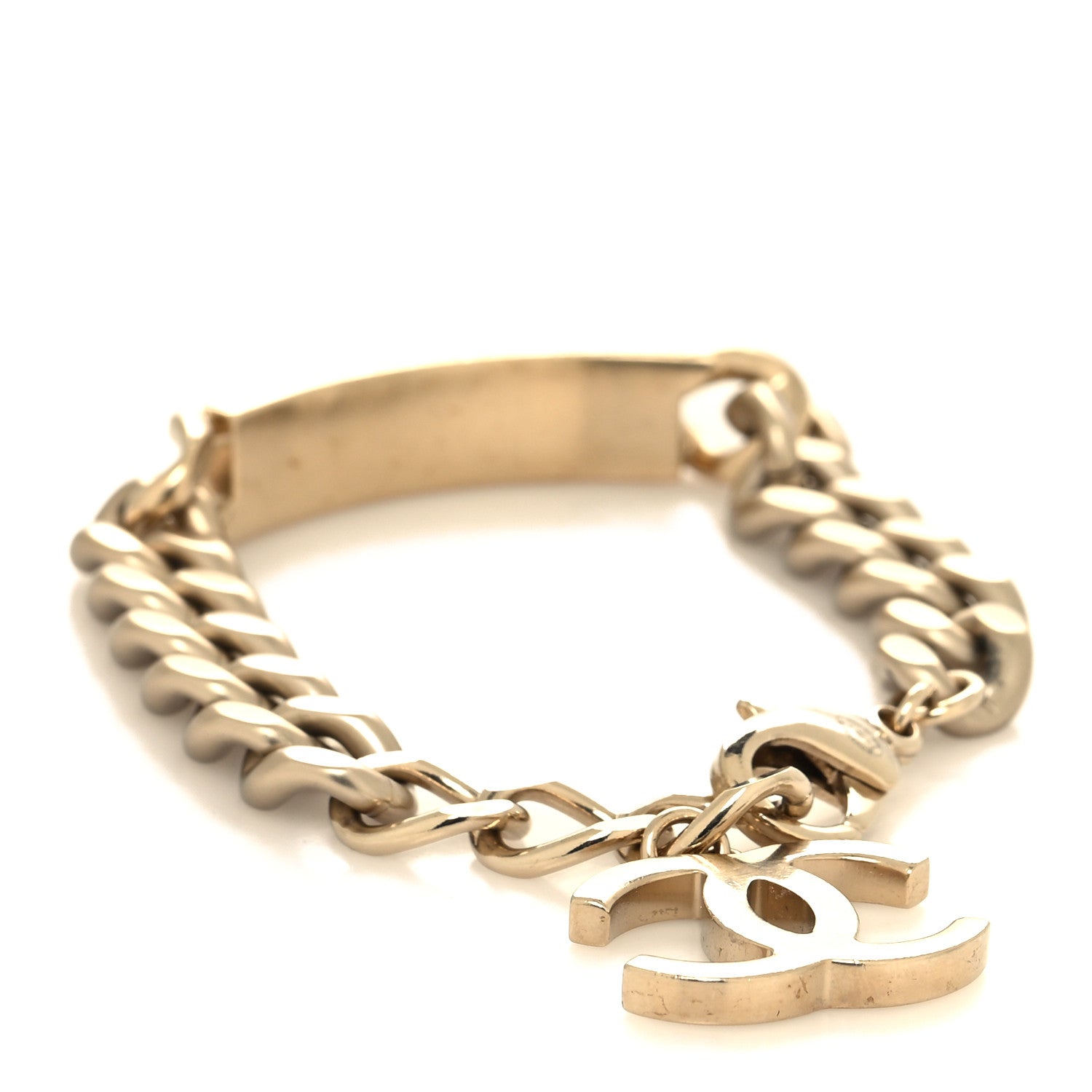 Chanel Metal Chain ID CC Bracelet Gold 3 of 5
