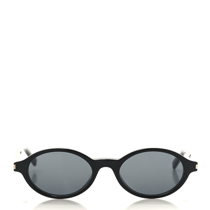 Saint Laurent Acetate Oval Jeanne Sunglasses SL751 Black 2 of 7