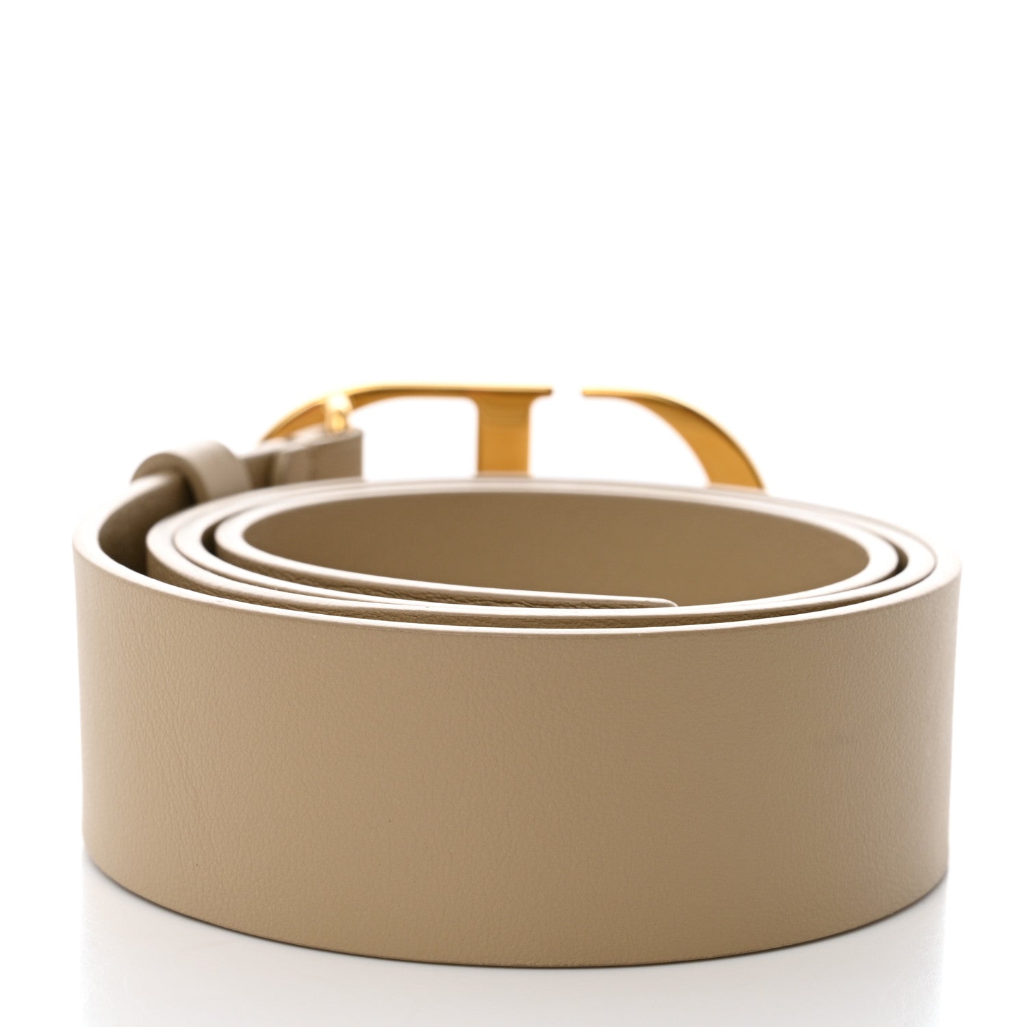 Christian Dior Calfskin 30 Montaigne Belt 85 Warm Taupe 2 of 6