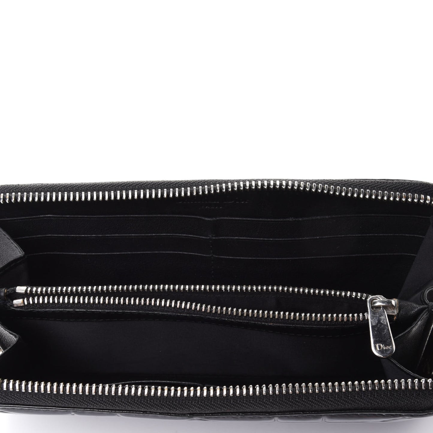 Patent Cannage Voyageur Zip Around Wallet Black