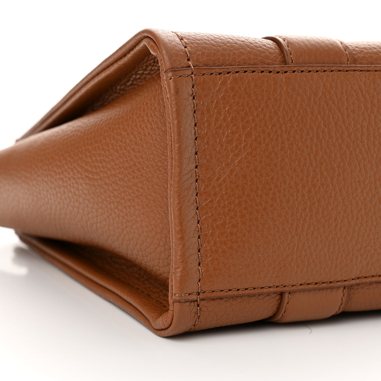 Grained Calfskin Small The Tote Bag Argan Oil