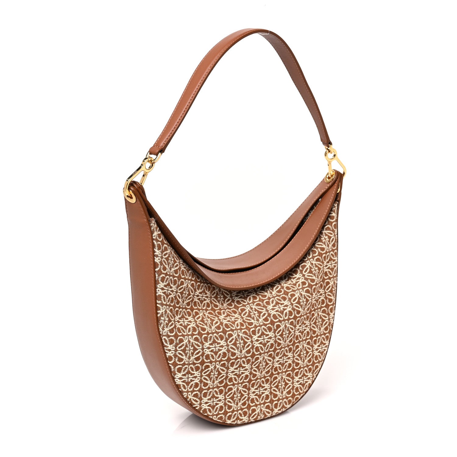 Loewe Jacquard Anagram Calfskin Luna Bag Tan 2 of 7