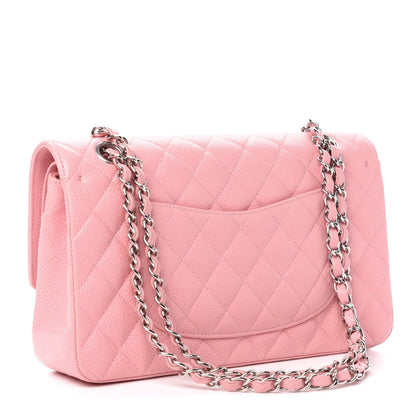 Chanel Caviar Quilted Medium Double Flap Pink 3 of 11