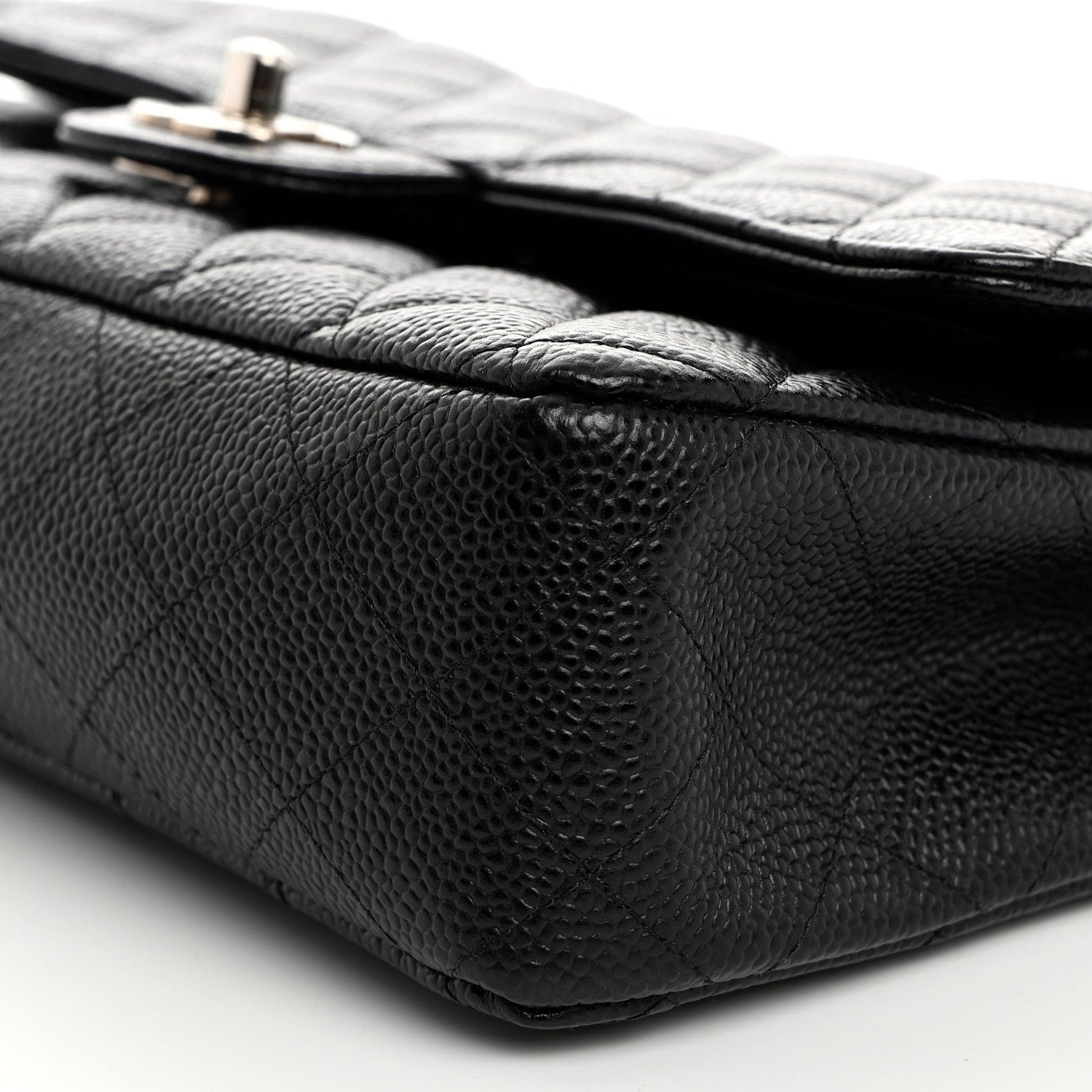 Chanel Caviar Quilted Medium Double Flap Black 10 of 11