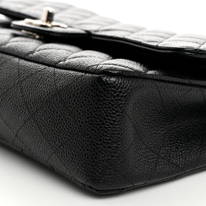 Chanel Caviar Quilted Medium Double Flap Black 10 of 11