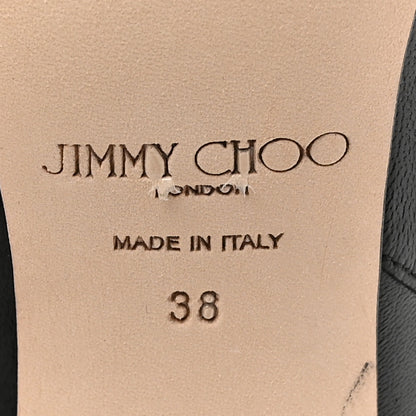 Jimmy Choo Calfskin Leni KB 85 Knee High Boots 38 Black 7 of 11