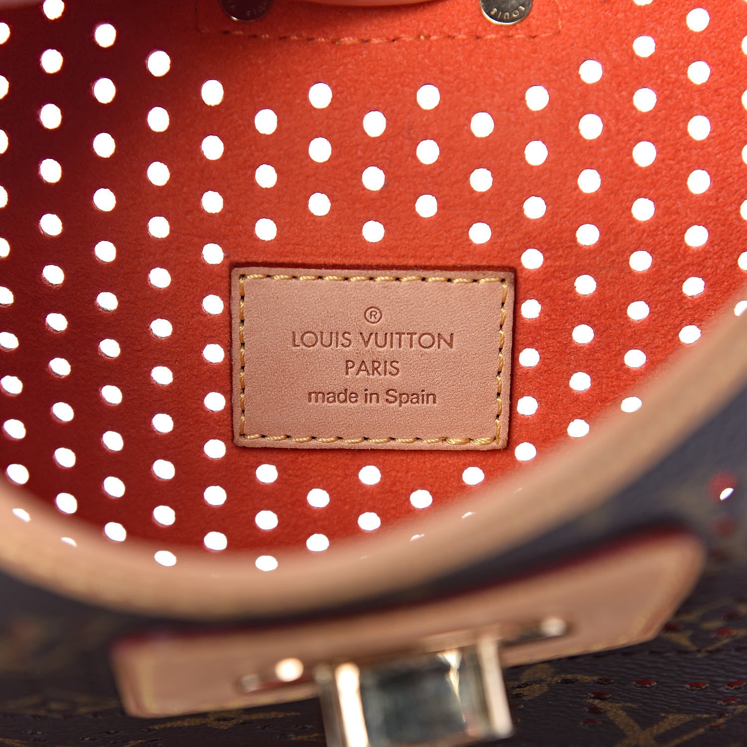 Louis Vuitton Monogram Perforated Musette Orange 6 of 9