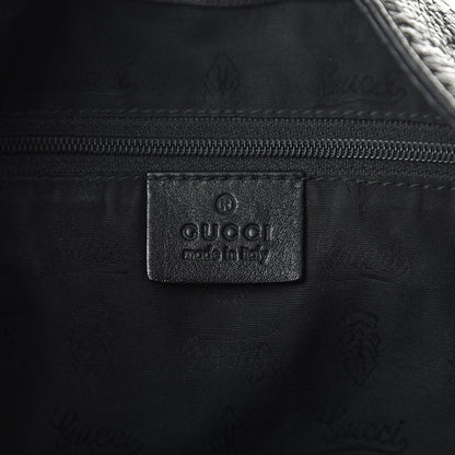 Gucci Guccissima Large New Ladies Web Hobo Black 6 of 12