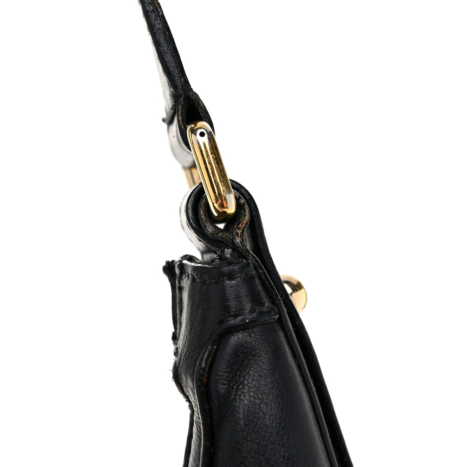 Gucci Calfskin Horsebit Chain Hobo Black 15 of 15
