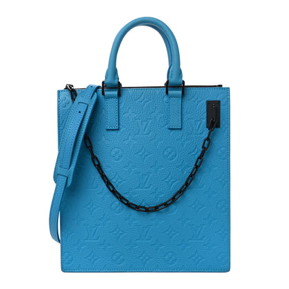 Louis Vuitton Taurillon Monogram Sac Plat Messenger Turquoise 1 of 9