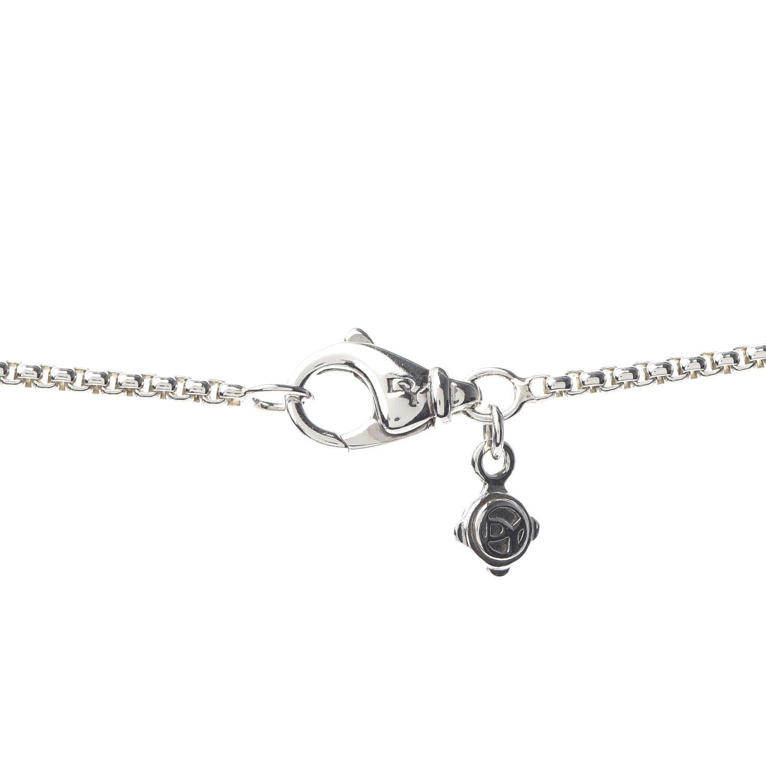 David Yurman Sterling Silver Diamond Pave 29mm Crossover Cross Necklace 6 of 7