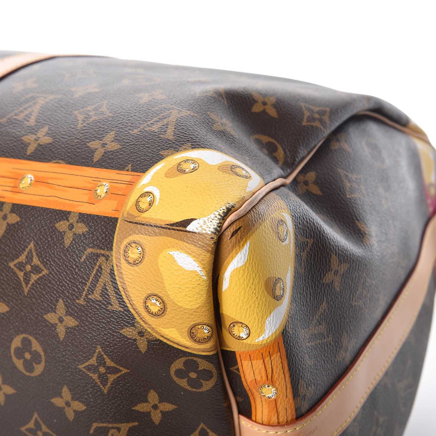 Louis Vuitton Monogram Summer Trunks Keepall Bandouliere 50 12 of 15