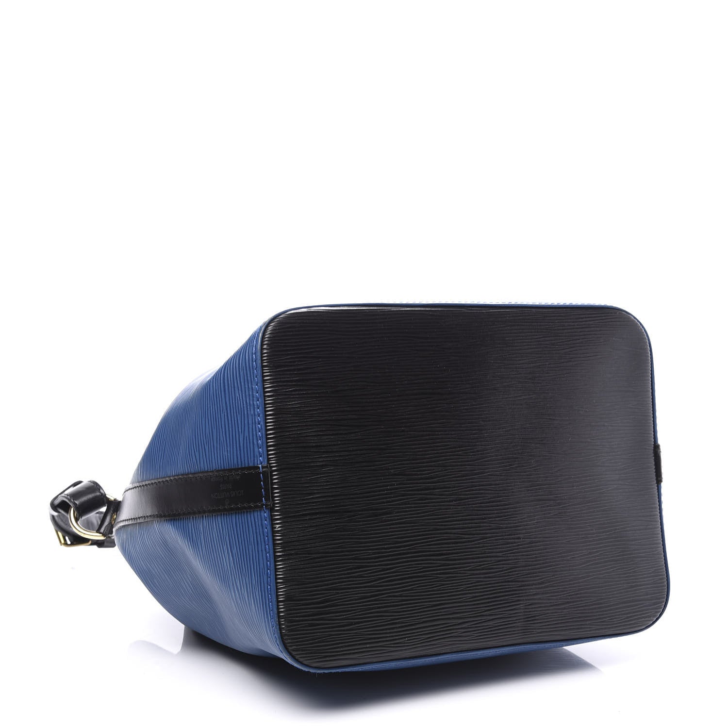 Louis Vuitton Epi Petit Bi-Color Noe Bleu Toledo Black 3 of 12