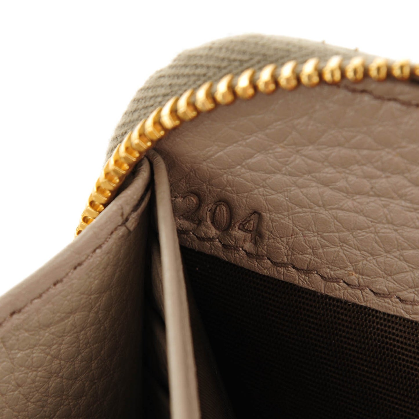 Vitello Phenix Zip Around Wallet Pomice