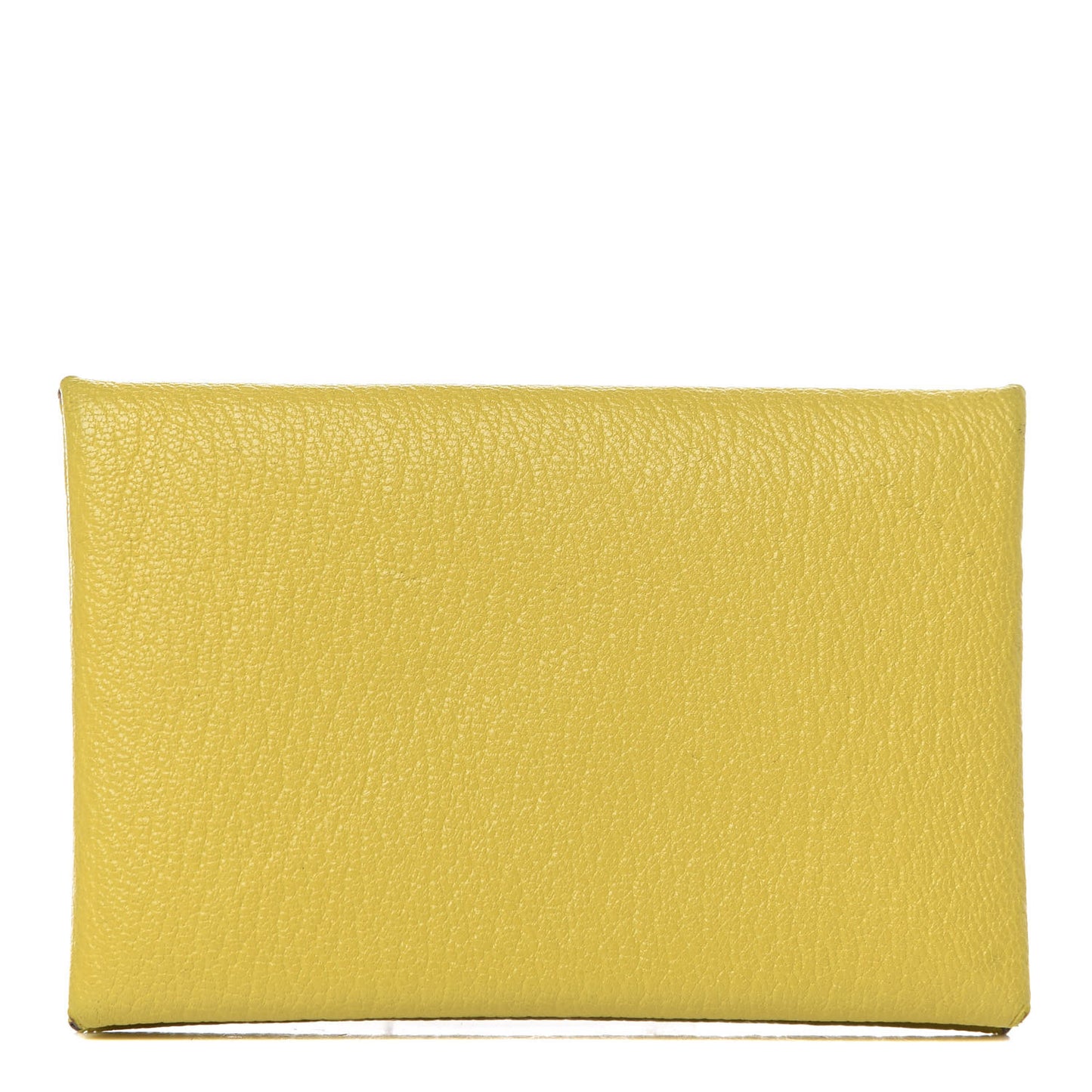 Chevre Mysore Calvi Card Case Jaune De Naples
