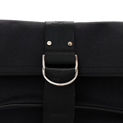 Christian Dior Silk Jersey Crystal Hardcore Bag Navy Black 8 of 13