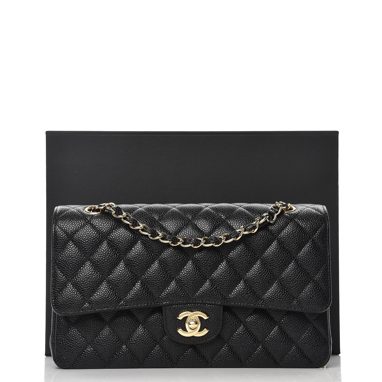 Chanel Caviar Quilted Medium Double Flap Black 9 of 9