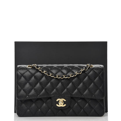 Chanel Caviar Quilted Medium Double Flap Black 9 of 9
