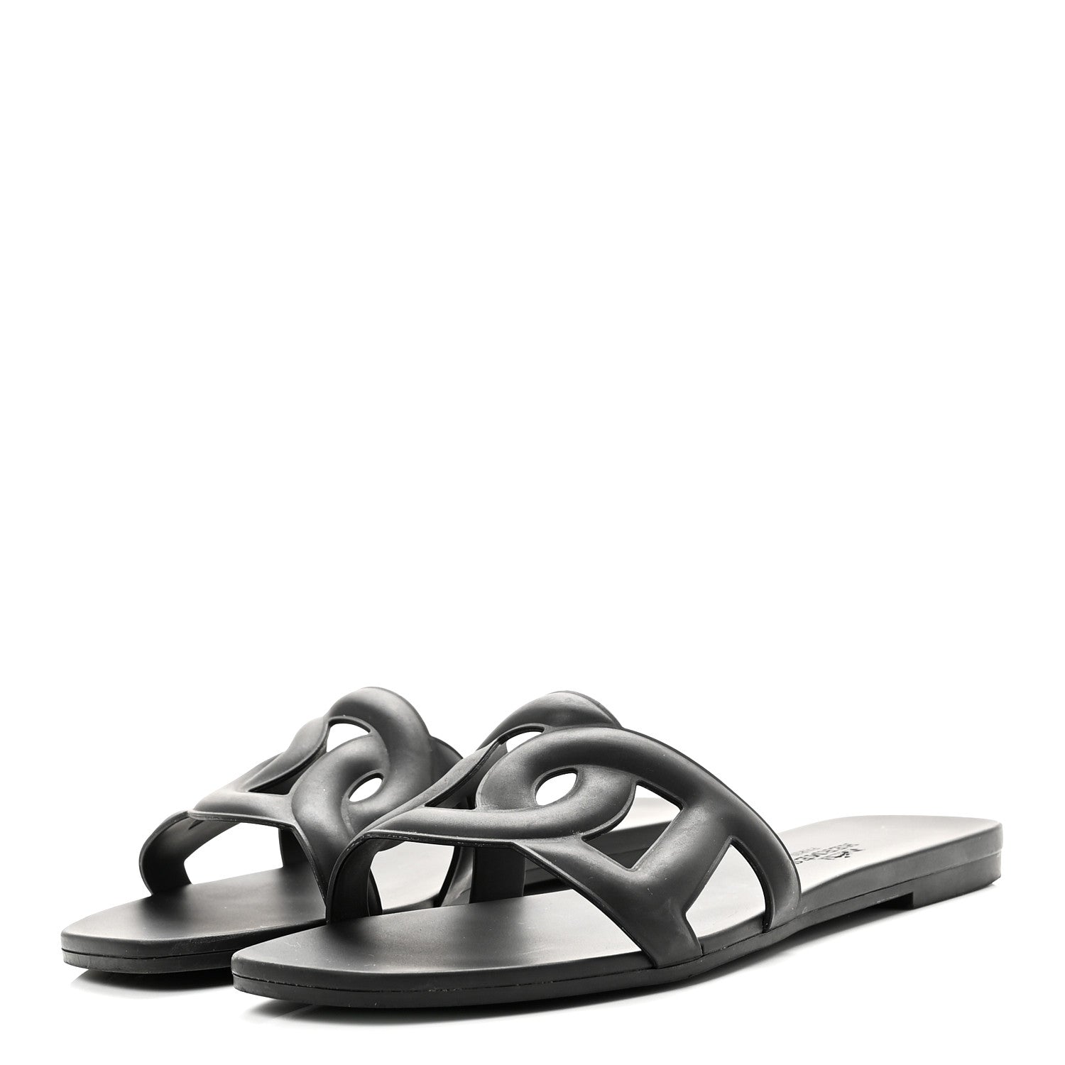 Hermes Rubber Aloha Sandals 35 Black 1865115 – FASHIONPHILE