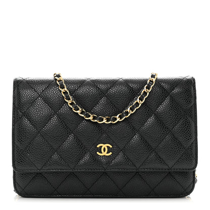Chanel Caviar Quilted Wallet on Chain WOC Black 1 of 11