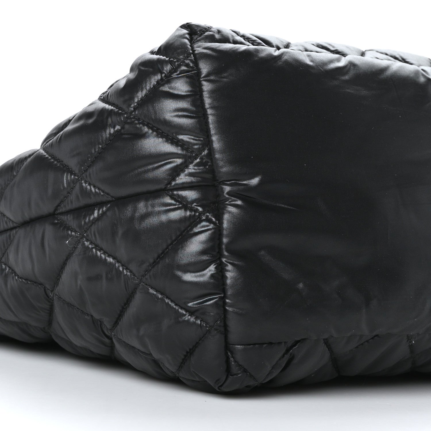 Chanel Nylon Quilted Small Coco Cocoon Tote Black 9 of 10