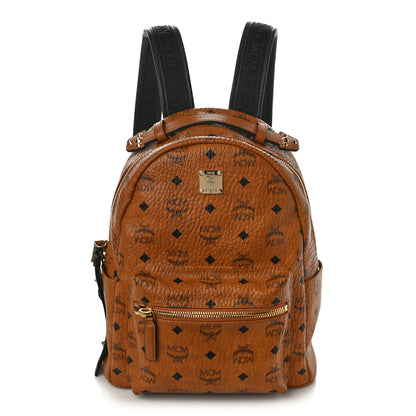 MCM Visetos Small Stark Backpack Cognac 1 of 8