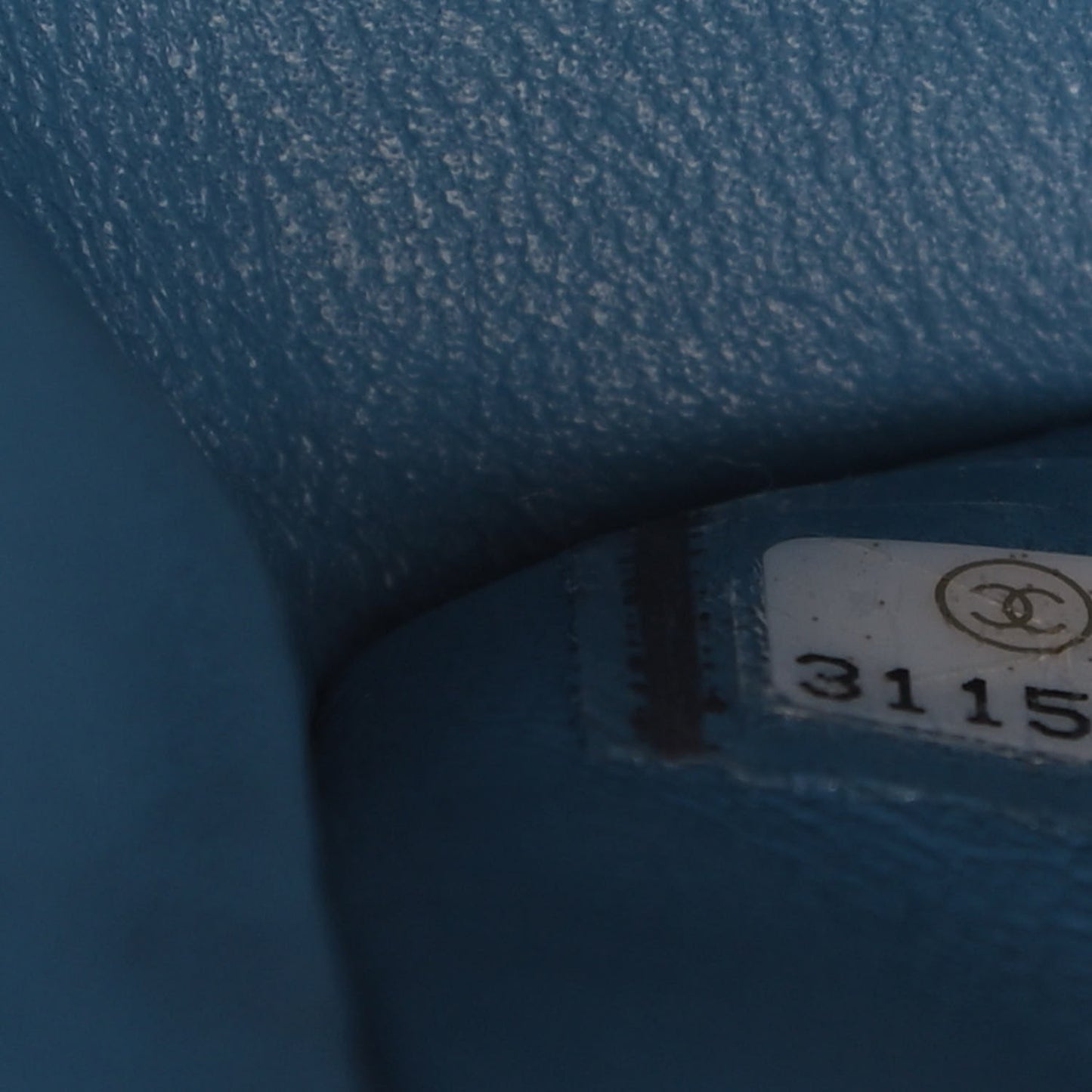 Caviar Quilted Small Double Flap Blue