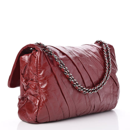 Chanel Glazed Calfskin Twisted Maxi Flap Red 3 of 7